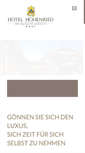 Mobile Screenshot of hotelhohenried.de